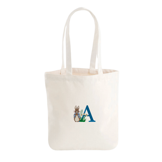 Tote Bag “Peter Rabbit” with Your Chosen Letter